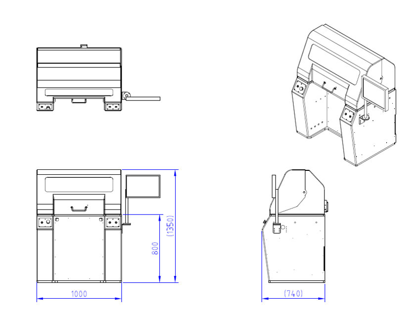 ROTA-H10 通用型臥式平衡機的設計圖